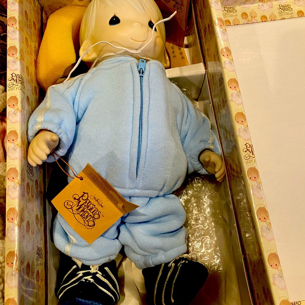 Brand-new collectible doll from 1970s never taken out of box precious moment